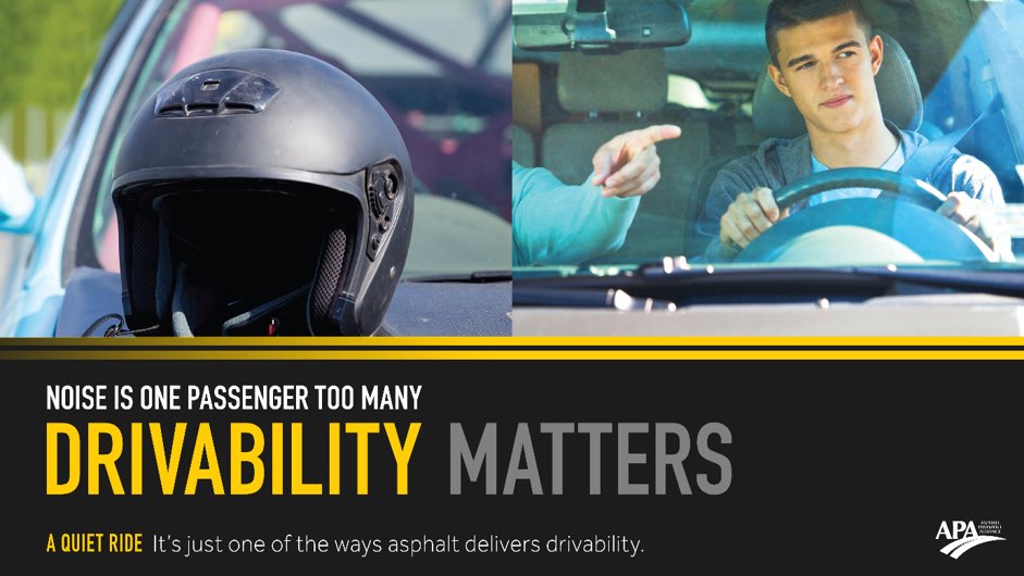 DeltaCompanies's tweet photo. When teaching your teen to drive, remember that asphalt provides greater visibility of pavement markings due to its dark color contrast against white and yellow lines.
#NTDSW #TeenDriverSafetyWeek #DeltaCos #AsphaltPerforms #Drivability #DrivabilityMatters #BUPD https://t.co/wshEhap9Dg