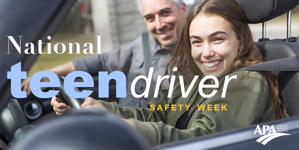 HeartlandAcMat's tweet photo. Pass safe driving practices on to your teen driver, and we’ll make sure that our asphalt roads are safe and smooth for them. Happy National Teen Driver Safety Week!
#DriveAsphalt #Drivability #TeenDriverSafetyWeek #DrivabilityMatters #NTDSW #BUPD #AsphaltPerforms https://t.co/UJZA5zK3VB