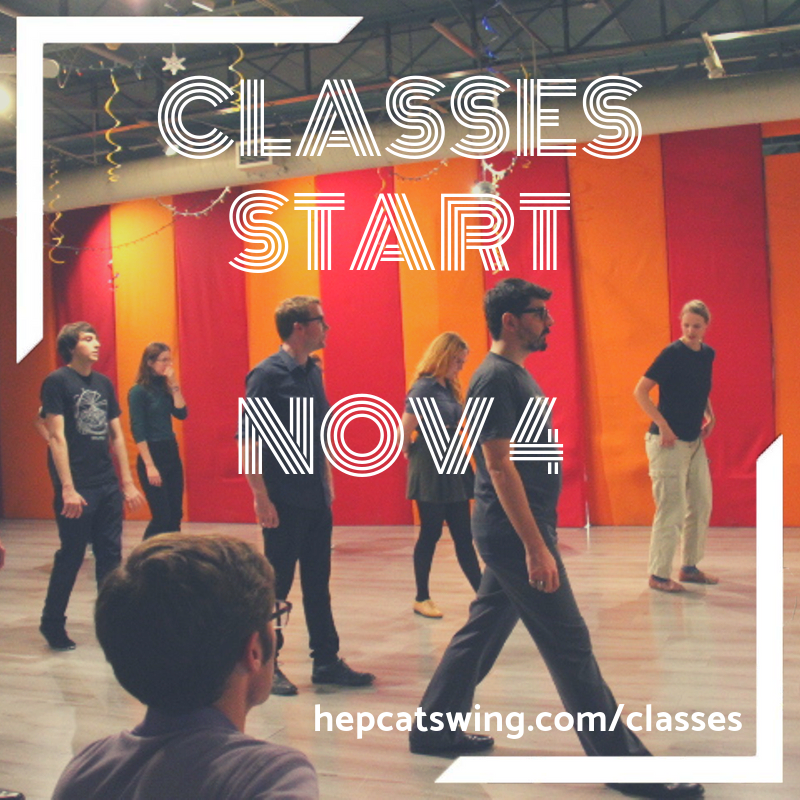 HepcatSwing's tweet photo. Classes start Nov 4th - have you registered yet?

This time, we'll have a NEW Lindy Hop class - Solo Jazz! In this class, we'll explore some iconic solo moves from the jazz era that inspired solo choreographies and partner dancing alike.

Register at https://t.co/AueINkd6cv. https://t.co/qj9Pxqgsab