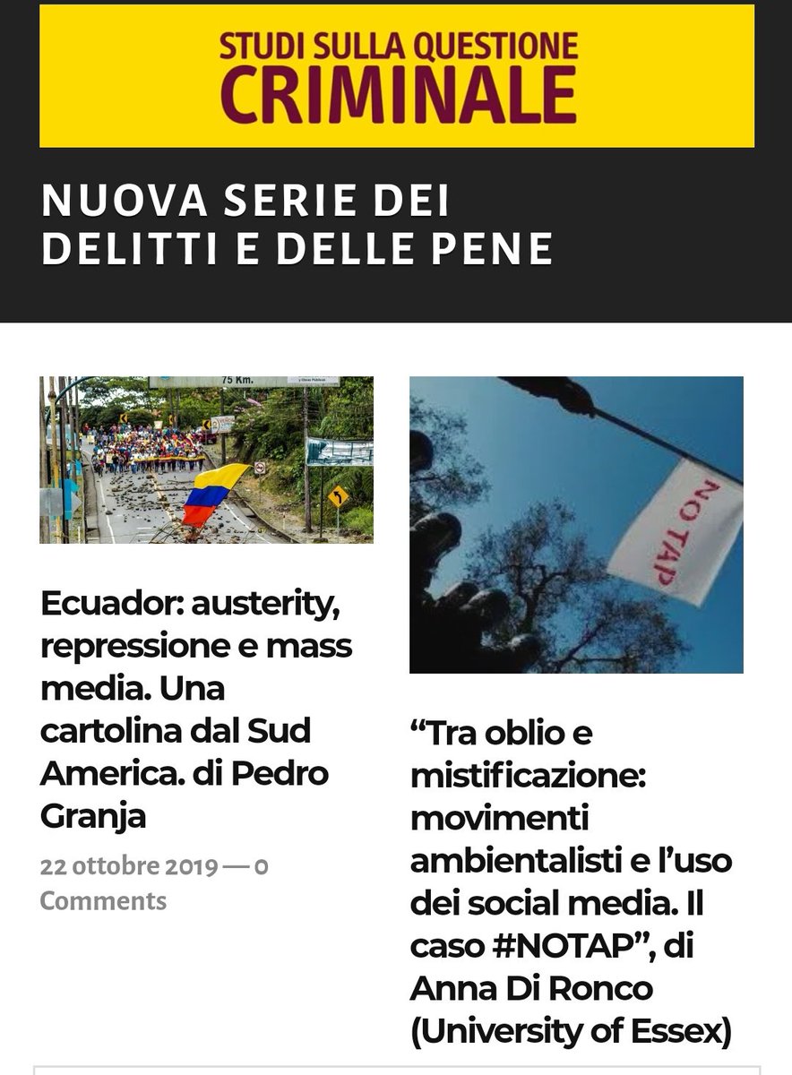 PedritoExtranja's tweet photo. Comparto con ustedes el link de mi artículo sobre el último conflicto en Ecuador publicado hoy en la Rivista Studi Sulla Questione Criminale de Italia.
https://t.co/rOBjCxfJ2C https://t.co/pA24txjlPN