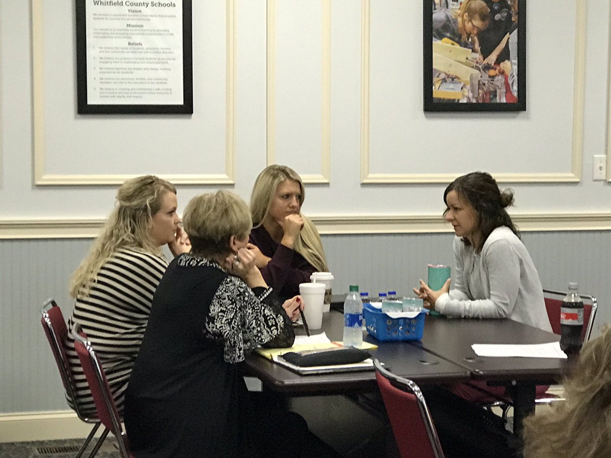 jeller2018's tweet image. Dr. Bill Lewis is here in Whitfield County to help middle school teachers create #textsets.  #letkidsread #onewhitfield