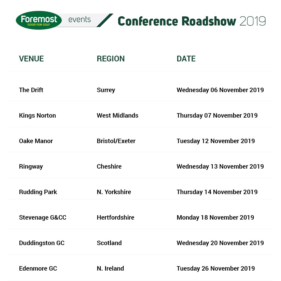 Foremost_Ian's tweet photo. The 2019 #ForemostRoadshow gets underway in just over two weeks’ time @DriftGolfClub . The Roadshow will be taking place across eight UK venues in the month of November. Limited spaces remain! Follow the link to book your place - https://t.co/oxDPO2qocy https://t.co/MmmCCADQHe
