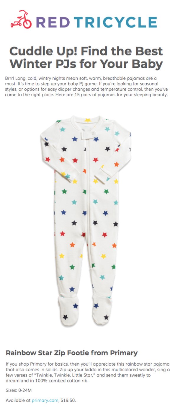 primary pajamas baby