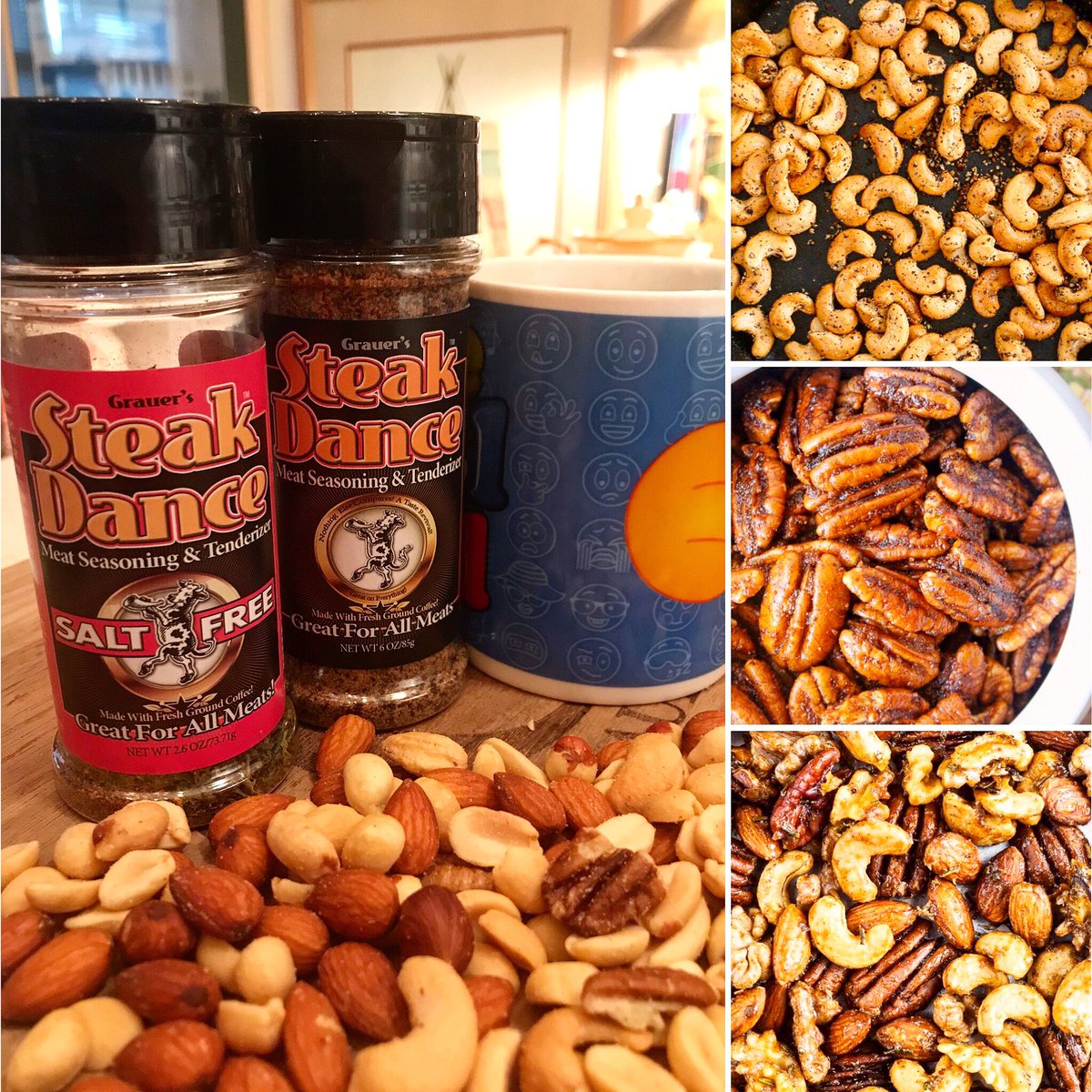KimTbone's tweet photo. Good Tuesday morning, it’s national nut day.

#steakdance #steakcookoff #steak #foodporn #barbeque #food #instafood #grill #bake #broil #season #gourmetseasoning #steakseasoning #steakdancefamily #steakdanceroadie #tailgate #steakdancesaltfree #steakdancesloptowel  #fishdance https://t.co/wJl9W9fGYh
