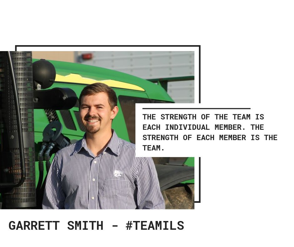 ilsbeef's tweet image. From summer farm intern to K State graduate and soil specialist, Garrett Smith continues to grow with ILS Farms! Today, we thank him for his service to #teamILS