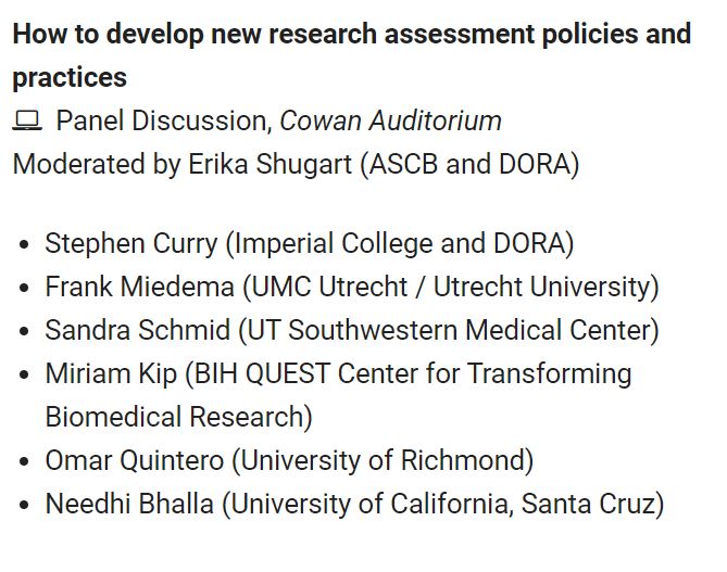 Screen shot of agenda with list of panelists. Web site includes agenda with this information.