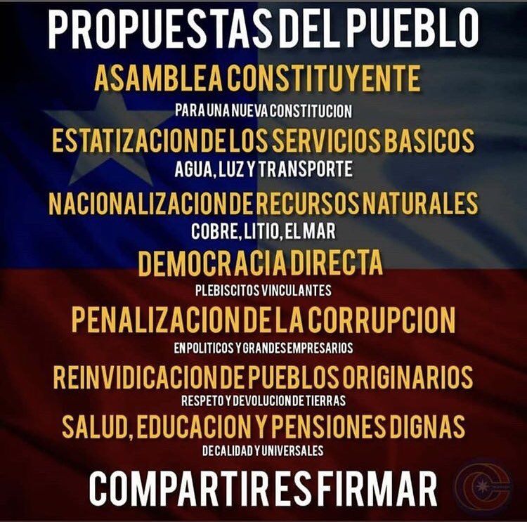 #Bienvenidos13 demandas claras!