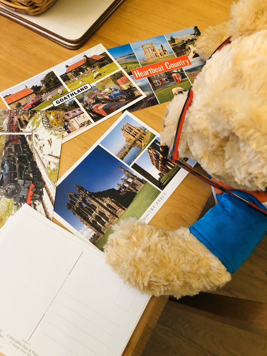 Holytrinityrc's tweet photo. Dolly, our Dive into Reading Mascot made sure she bought lots of postcards on her journey so that Class 4 can send them to all the care homes using the #postcardsofkindness scheme. #wearewriting #ECAW #postcards #memories #writingforapurpose ✏️📝📮🌎 https://t.co/qlWEWgz38J