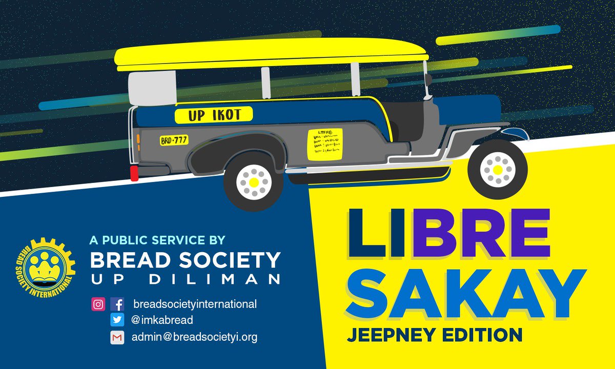 mcgibread's tweet image. Tara, ikot!

Abangan ang mahiwagang UP IKOT na may tarpaulin ng BREAD Society around the UP Diliman campus bukas, Oktubre 23, mula 8 a.m. hanggang 5 p.m., at sagot na namin ang round trip mo!