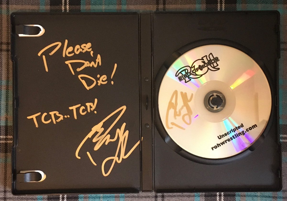 grapplearcade's tweet photo. To celebrate our very candid, live, on stage interview with Paul London from last weekend, we’re giving away a #ROH Unscripted DVD signed by Paul.

To enter:

- Follow us 
- Follow @TIGERMANpoc 
- Comment below with ‘TIGERMAN’ 
- RT

Interview: https://t.co/jcnI9Q0FAH

Enjoy 😁 https://t.co/nFL74ynoaU