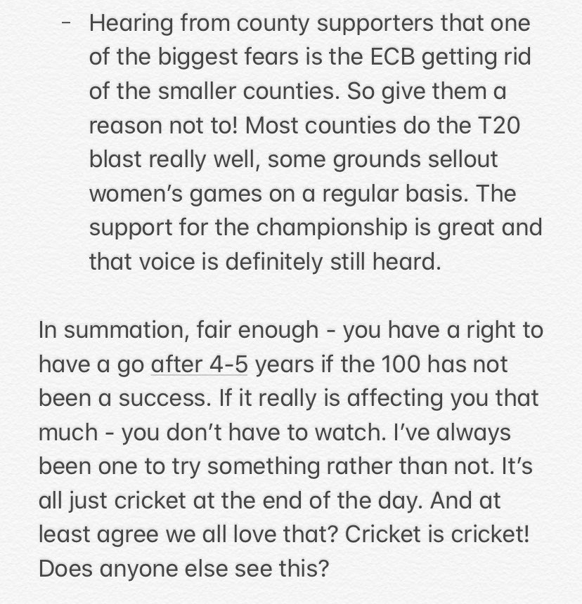 A few thoughts...#thehundred