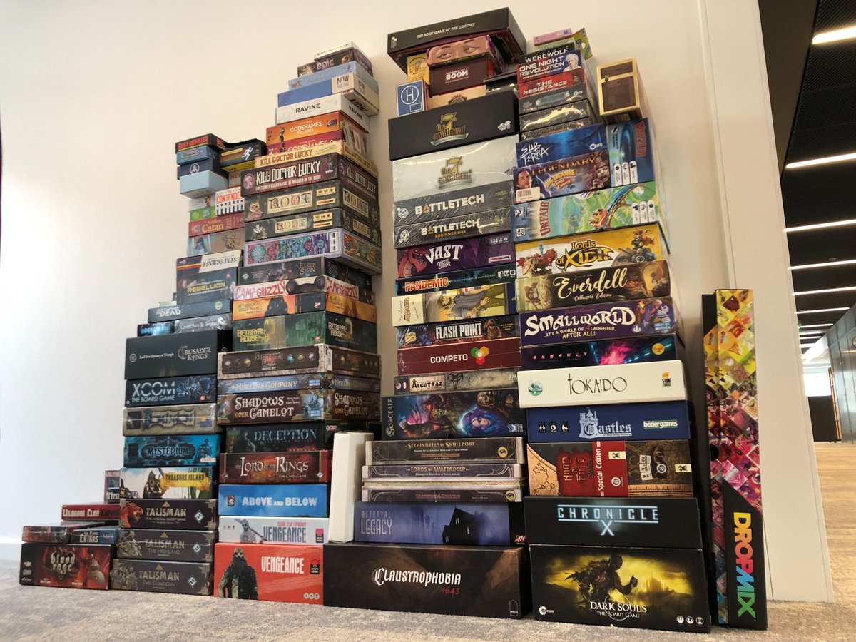 A pile of interactive cardboard collected by a shameful hoarder