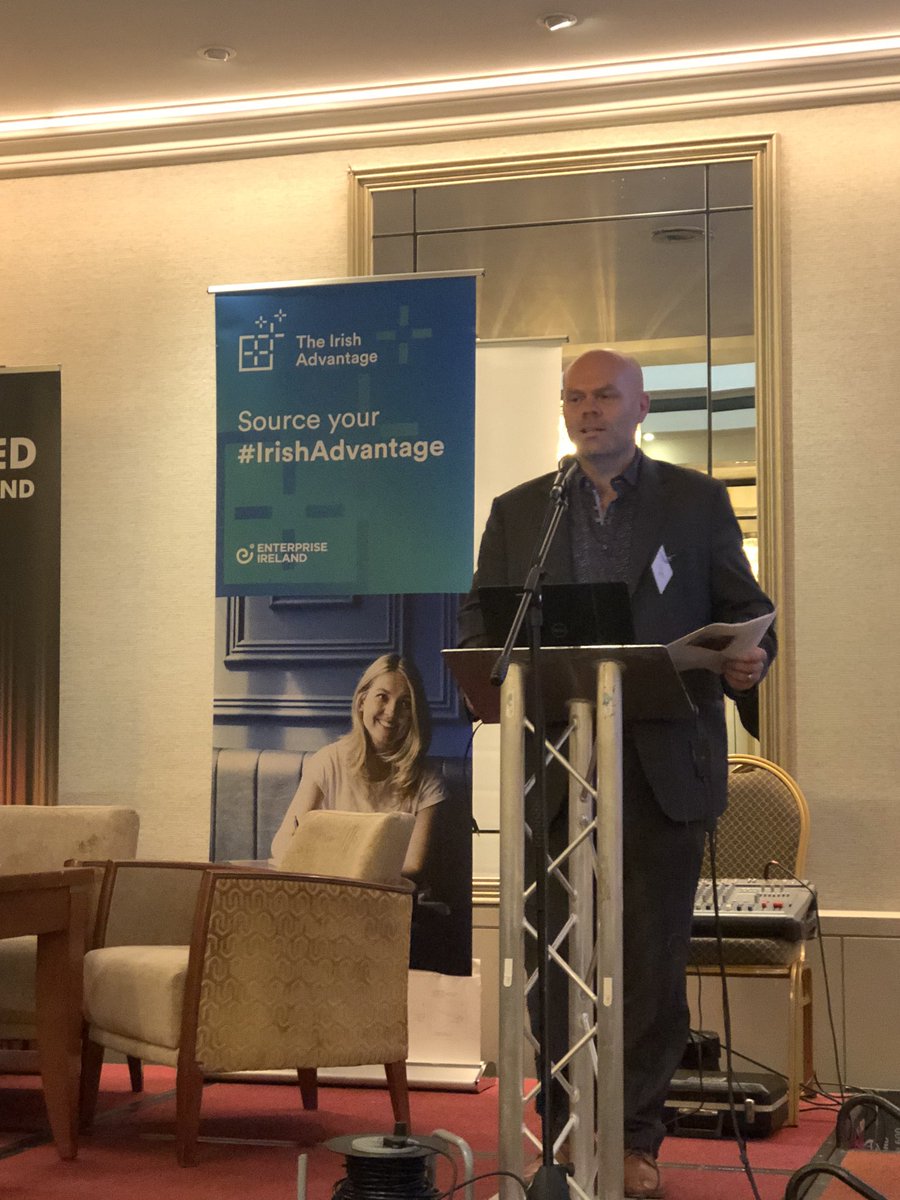 catieriordan1's tweet photo. Dr Mark White from @waterfordit introducing our Retail Technology Forum this morning #IrishAdvantage @EI_theUSA @ei_canada https://t.co/i0AzHgP6Nb