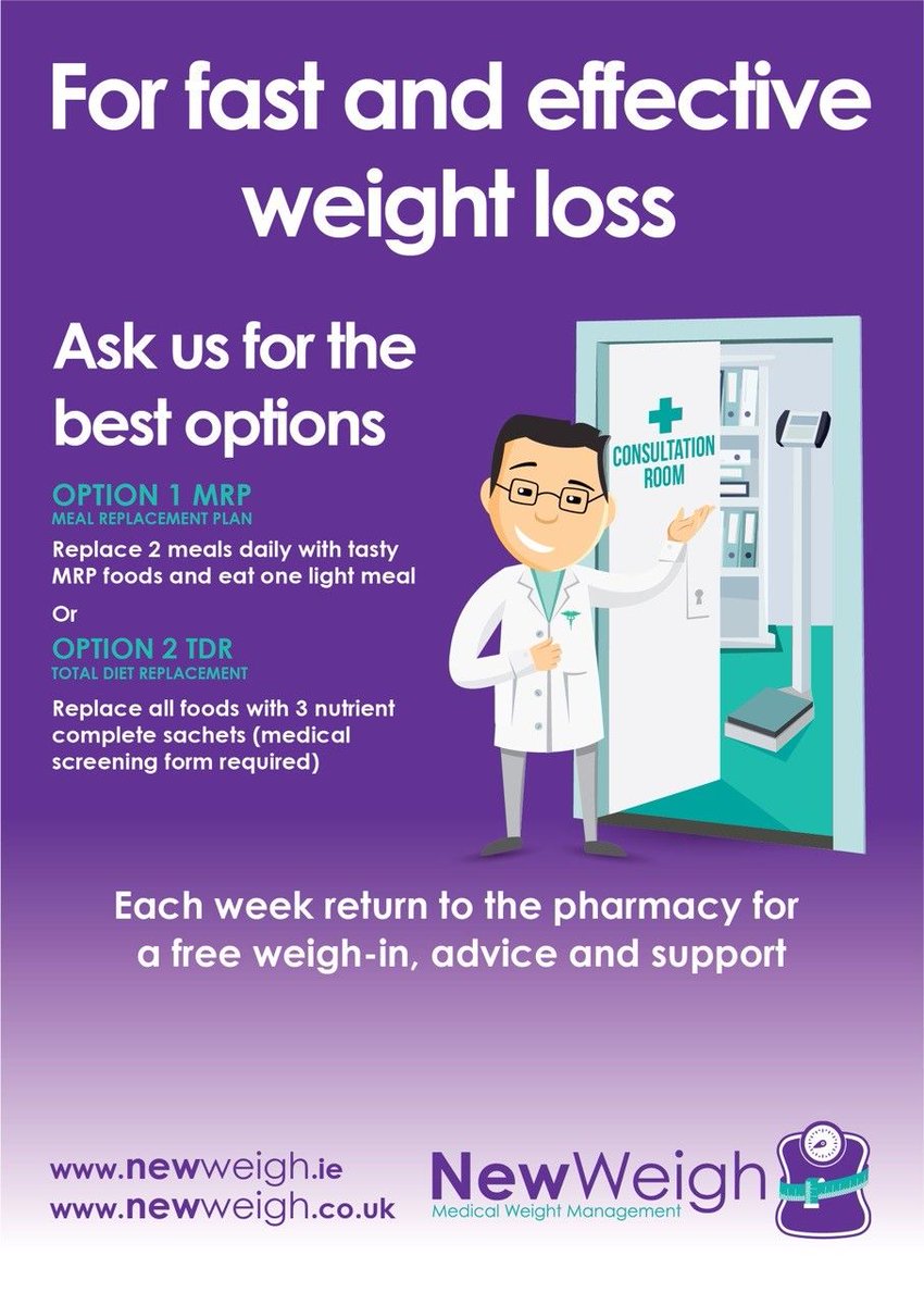 NewWeigh's tweet photo. My doctor has told me to lose weight!  
Sometimes doctors are reluctant to advise patients to lose weight as they don’t want to cause offence or may not have time to discuss the most suitable diet method.  NewWeigh have two Diet Plans to fit any lifestyle.
https://t.co/7ctknLAKyD https://t.co/LynASvy5GO