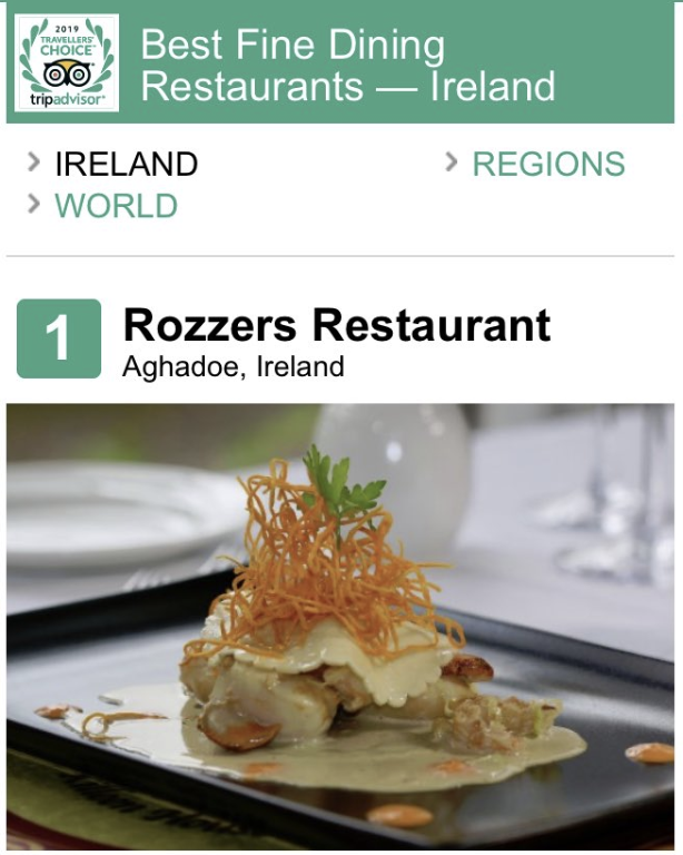 Michael Rosney (@michaeljrosney) on Twitter photo We are absolutely thrilled to announce that Rozzers Restaurant has been named as the #1 Fine Dining restaurant in all of Ireland by <a href="/TripAdvisor/">Tripadvisor</a>! Over the years, we've been honoured with many awards, but this one is extra special to us -- we must be doing something right! We are absolutely thrilled to announce that Rozzers Restaurant has been named as the #1 Fine Dining restaurant in all of Ireland by <a href="/TripAdvisor/">Tripadvisor</a>! Over the years, we've been honoured with many awards, but this one is extra special to us -- we must be doing something right!