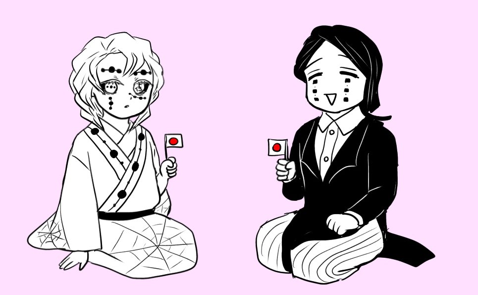 今日は朝から家族と出かけてて、夜も家族と過ごすのでものすごく久しぶりに絵を一枚も描けない日、と言いつつ隙を見てiPhoneでラクガキ、
㊗️御即位。 