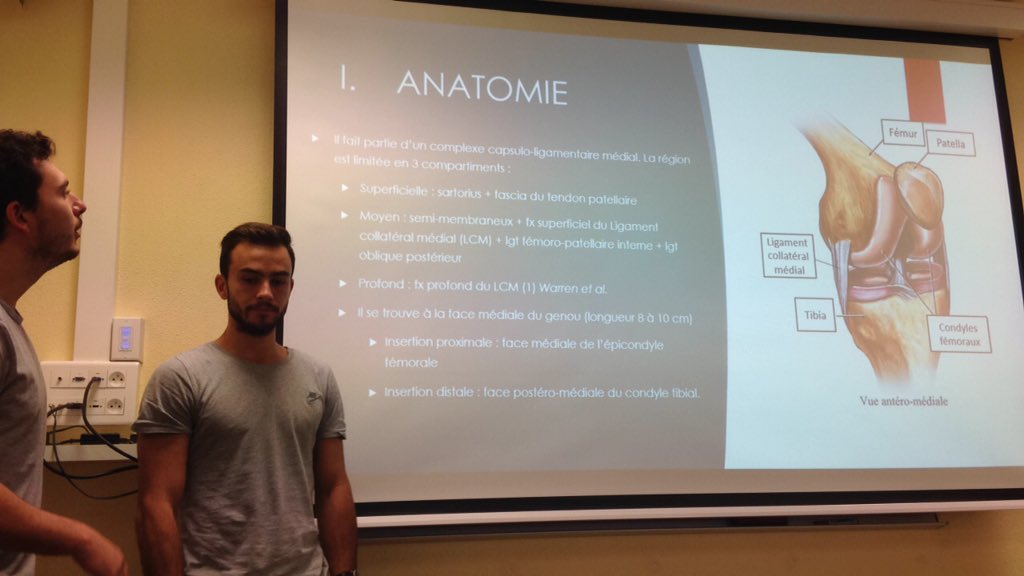 🤓Entorse du ligament collatéral médial présenté par @TanguyPapon et <a href="/benayoun_alex/">Ben quelque chose</a> #TeamKine #KinéTocToc #ILFOMER