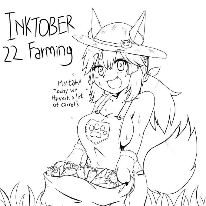 FGO Inktober Day 22: Farming
Farmer Cat.
#タマモキャット #キャス狐 