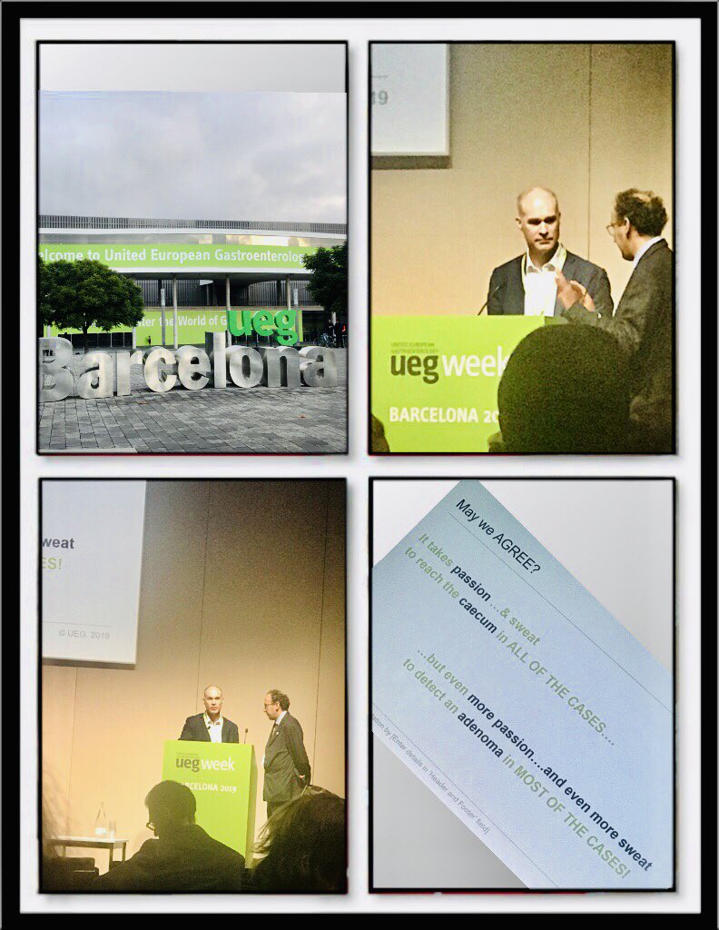 belmamotes1's tweet photo. @SiwanTG @StMarksHospital @my_ueg @OmarFaiz_SETOC @colorectal_jay @MarkSdoc1 @MrJTJenkins @DrAilsaHart @simongabe @philtozer1 Another excellent topic from:
Prof. Brian Saunders at UEG- Barcelona     
Competeness of procedure:Everything is about reaching the caecum.. 👍From STM team https://t.co/FHQjIepbWf