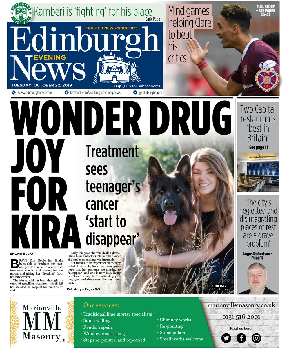 edinburghpaper's tweet photo. Today's Edinburgh Evening News front page and web story https://t.co/zSlKtyjKYv
#Scotpapers https://t.co/s4mm9Hhwy3