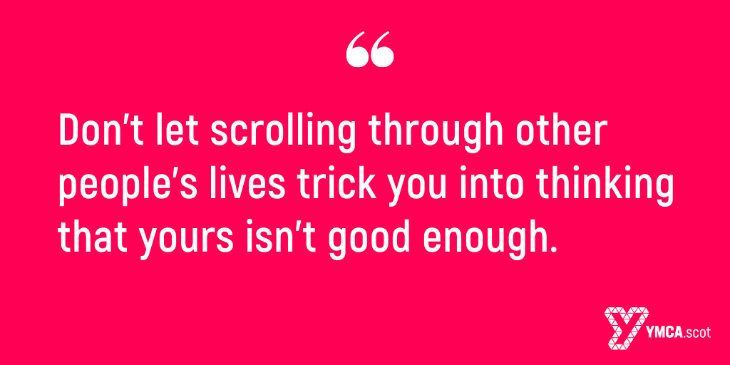 YMCAScot's tweet photo. #TuesdayThoughts #TheComparisonTrap #MentalHealth #SocialMedia https://t.co/dralGhcoqp