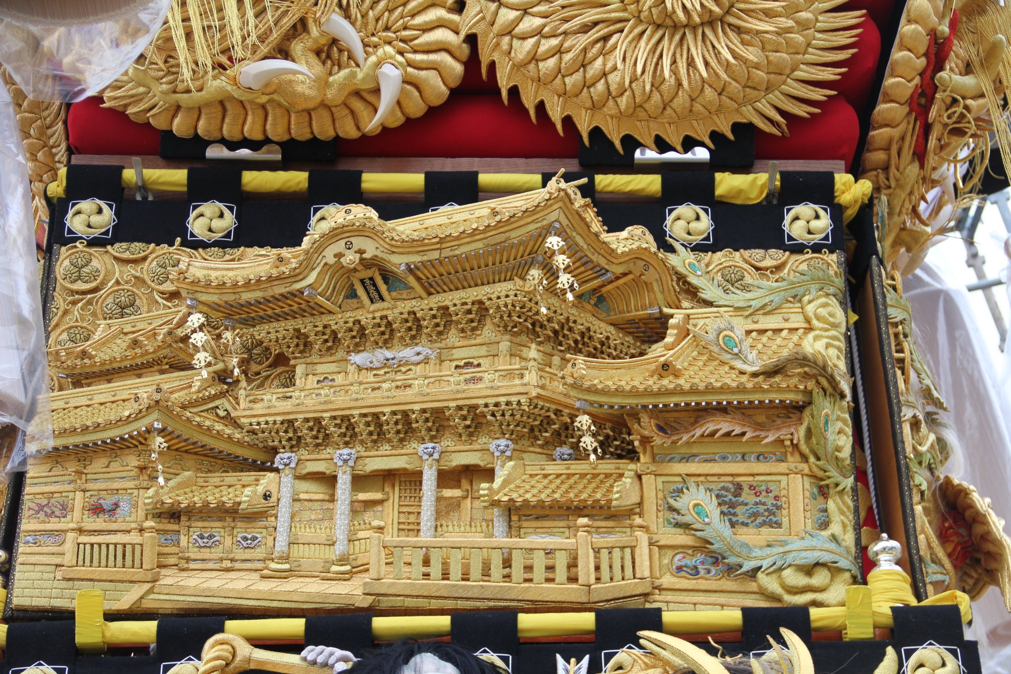 大江太鼓台新調飾り幕