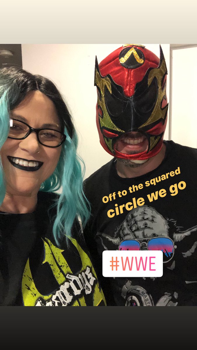 girl_on_edge's tweet image. Off to the squared circle we go #WWEBrisbane