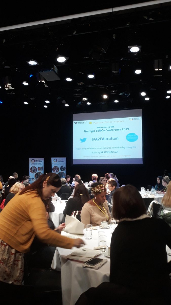 JuliaClouter's tweet photo. Here we go! 🙌
We're having a fantastic time so far at @A2Education's Strategic SENCo Conference 2019 in #Birmingham! #PSSSendConf https://t.co/WQfnMUaIYg