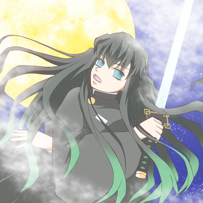 さいかちさんがTwitterに投稿した時透無一郎(鬼滅の刃)のイラスト。