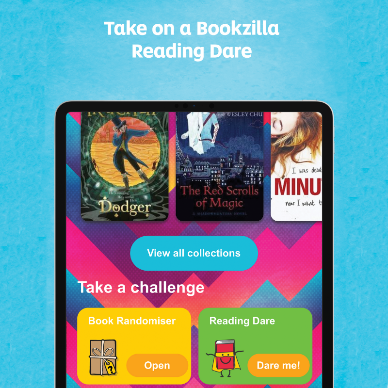 FMReadChallenge's tweet photo. Meet #Bookzilla, the best bookish app for teens!
📚Get tailored book recommendations and browse curated collections
📚Track what you've read, what you want to read and what you're reading
📚Take on a Bookzilla reading dare, or set yourself a challenge
https://t.co/sPF6wdZ894 https://t.co/FYfjPwnInz