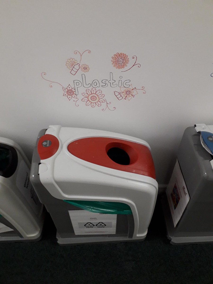 GreenFishRC's tweet photo. @EMERGERecycling loooook at our beautiful recycling signs - done by @LizzieHobbsArt 🎨🖌️🖍️ #recyclingmatters https://t.co/bRd7eFubKK