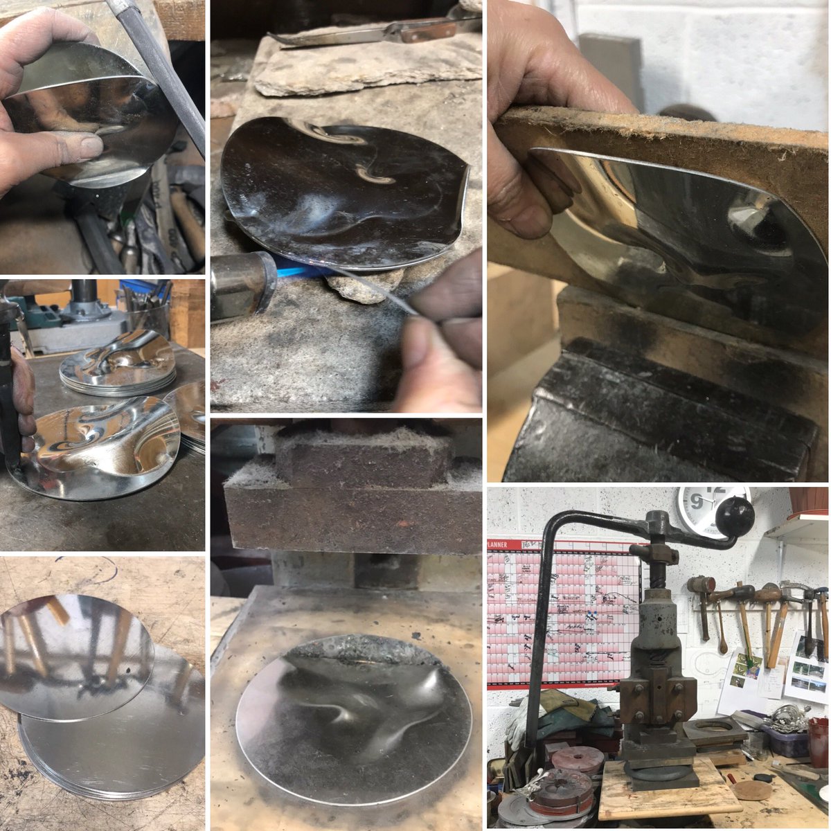 fleurgrenier's tweet photo. I have been making my #flowvases for a while now with several variations being made through the years it’s the simplicity of this design that I like and the reflections it creates. Thought I would share the process of how it’s made using my #flypress https://t.co/X6FxwR5GOC