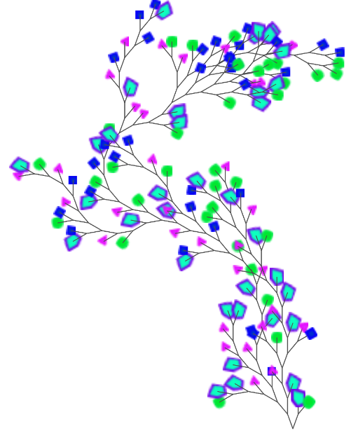 nathrune's tweet photo. #fractals Mon adaptation de vee présenté par @bjc à la #SnapCon19 
Le récursif au service de la nature et de l'imagination... https://t.co/maxRJkswx9