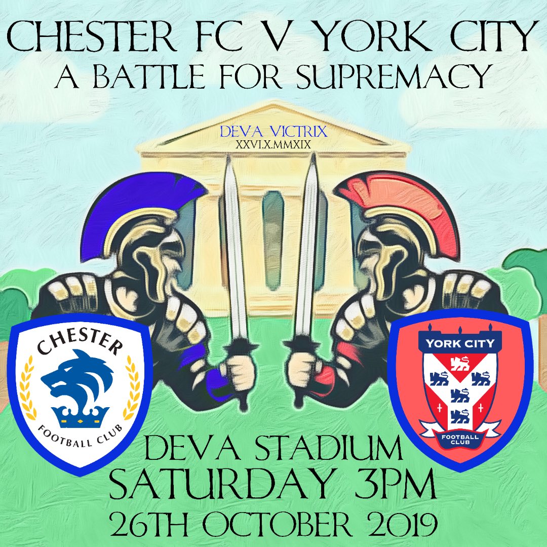 ChesterFC's tweet photo. Top of the table clash. This Saturday. Come on you Blues. 👊

RT if you’re attending and make sure you spread the word!

Admission prices 👉 https://t.co/2Sx0vZkSNL

#OurCityOurSeals 💙 https://t.co/03b7gj2gbX
