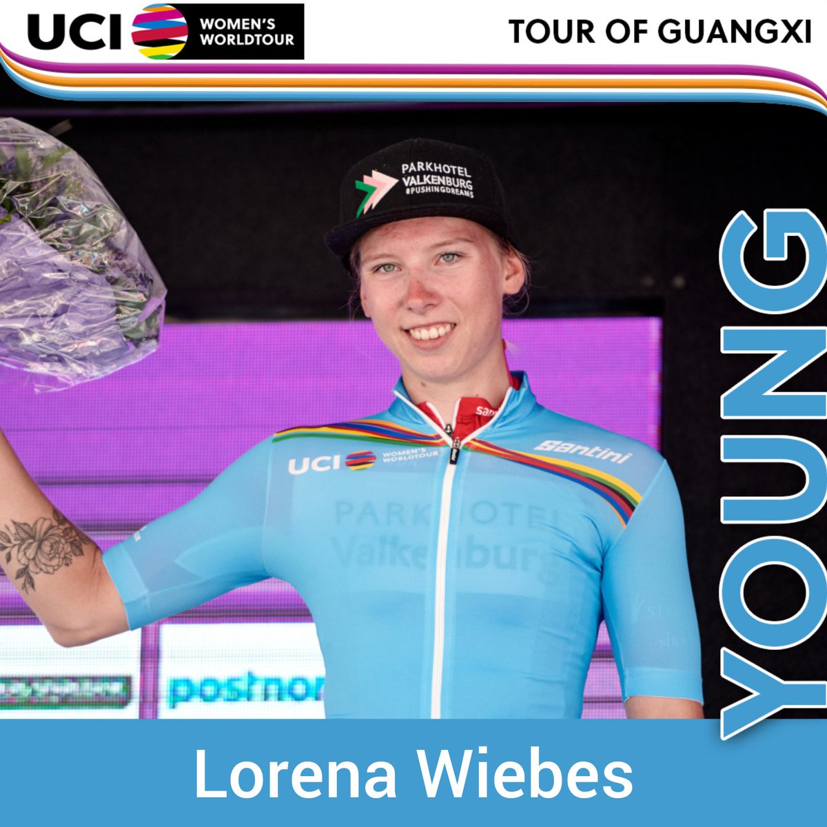 UCI_WWT (@uci_wwt) on Twitter photo 💜💙 3rd place <a href="/TourofGuangxi/">Gree-Tour of Guangxi</a> was enough for @CCCLivTeam'w <a href="/marianne_vos/">Marianne Vos</a> to conquer the purple <a href="/SANTINI_SMS/">Santini Cycling</a> jersey as overall winner of the 2019 #UCIWWT! <a href="/lorenawiebes/">Lorena Wiebes</a> of <a href="/PushingDreamsNL/">PHVCT</a> is best young rider of the year! 💜💙 3rd place <a href="/TourofGuangxi/">Gree-Tour of Guangxi</a> was enough for @CCCLivTeam'w <a href="/marianne_vos/">Marianne Vos</a> to conquer the purple <a href="/SANTINI_SMS/">Santini Cycling</a> jersey as overall winner of the 2019 #UCIWWT! <a href="/lorenawiebes/">Lorena Wiebes</a> of <a href="/PushingDreamsNL/">PHVCT</a> is best young rider of the year!