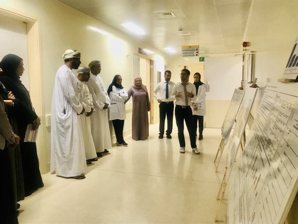 SaidMughairy's tweet photo. Today’s Gemba walk at Physiotherapy Department ( The 5th Leadership Gemba walk at khoula hospital ) . excellent work. Well done #Lean #lean_thinking @Khoula_Hospital #phsiotherapy https://t.co/gVbxBCBn9S