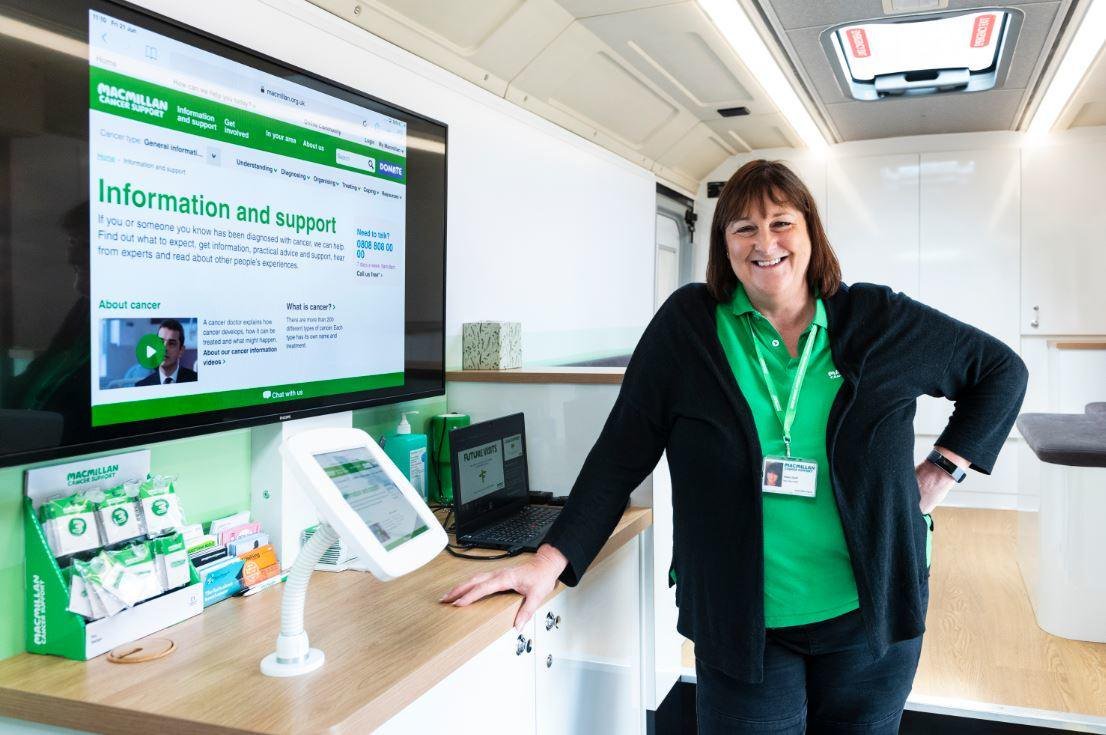 WolvesCouncil's tweet photo. Find out about the support available to people living with cancer by hopping aboard the @macmillancancer Mobile Information and Support Service bus at Queen Square next Thursday 31 October from 9.30am-4.30pm. Full story: https://t.co/RckIYOkFjy #WolvesWellbeing @MacmillanWMids https://t.co/ey73A9zBCv