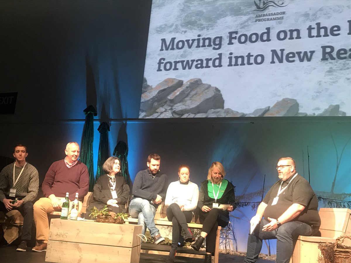 ChefNetworkIRL's tweet image. Two of the #ChefNetwork Advisory Council members @AnnetteSweenTUD @marky01 on the stage @FoodOnTheEdge - #FOTEambassadors