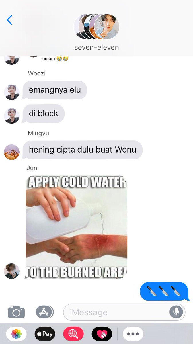 sevel: ngeroast wonu.Tambahan info: Karena Joy sama Wonu satu SMA, artinya dia juga satu SMA sama Woozi. Irene Wendy Seulgi juga. Woozi Joy Wonu pernah sekelas, makanya Woozi bisa mutualan sama Joy.