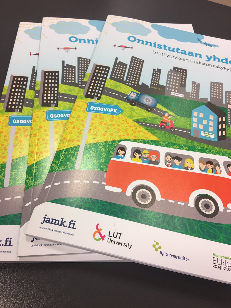 OsaavaPK's tweet photo. Onnistutaan yhdessä -työkirjat ovat ilmestyneet. Kirjaa on jaossa tänään @JAMK_fi for Business -tapahtumassa ja huomenna&amp;torstaina @kasvuopen Kasvun karnevaalissa. #onnistutaanyhdessä #osaavapk #jamkfi #uudistumiskyky #pkyritys #rakennerahastot https://t.co/Wroa3GL8jl