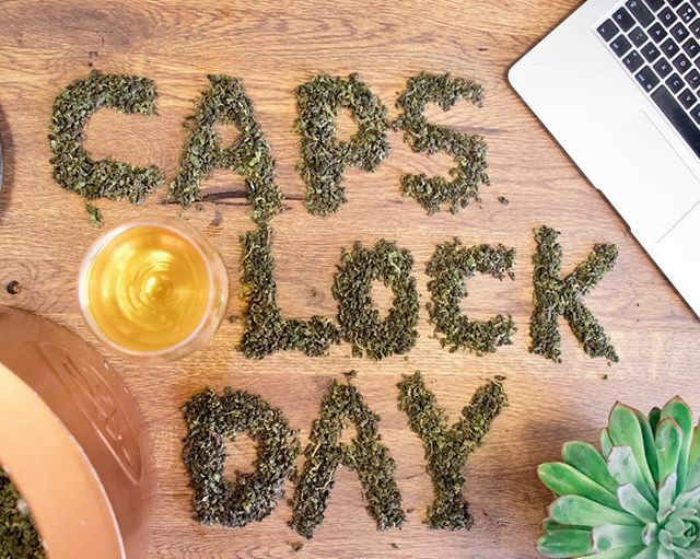It's CAPSLOCKDAY. Go ahead and send all your texts in CAPITAL letters. ⁠
For us it's an excuse to spell CapsLock with tea. ⁠
⁠
The first person that can guess which type of tea we used☝️ will win 50 grams of this tea. Put your answer in the comments … ift.tt/2BwwVoW