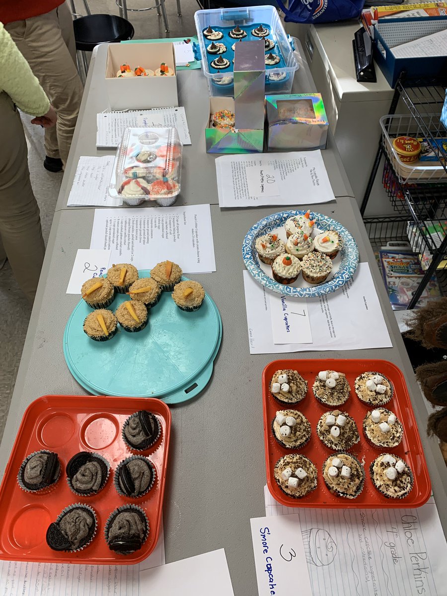 BlairKSteffens's tweet photo. It’s Cupcake Wars day @MunfordMiddleAL one of the best days of the year!!! #scienceclub #empoweredMMS https://t.co/cEds5pRAzb