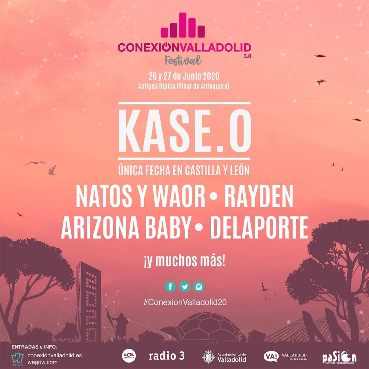 💥 <a href="/KaseO_real/">KASE.O</a> ANUNCIA SU ÚNICA FECHA EN #CastillayLeon PARA 2020 COMO CABEZA DE CARTEL DE CONEXIÓN VALLADOLID FESTIVAL #conexionvalladolid20 
El círculo se cierra ⭕️

Se une a <a href="/NatosyWaor/">Natos y Waor</a> <a href="/soyRayden/">R A Y D E N</a> <a href="/thearizonababy/">ARIZONA BABY</a> <a href="/Delaportemusic/">Delaporte</a> y mucho más!! 

+ info conexionvalladolid.es