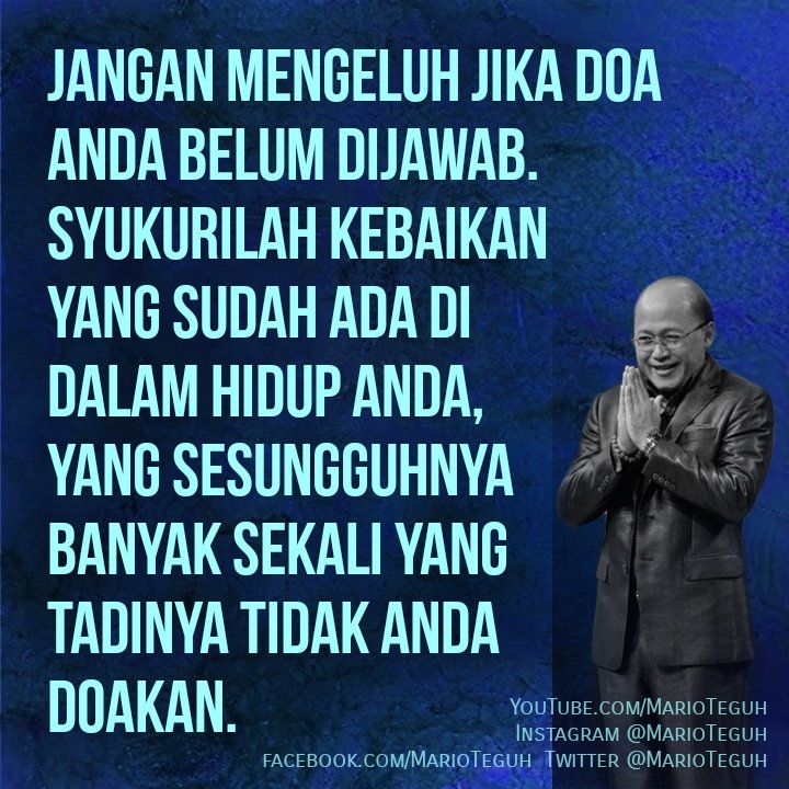 marioteguh's tweet photo. Anda setuju?💖💝💗

#mengeluh #syukuri #motivator #motivatorindonesia #motivasi #inspirasi #MTGW #MarioTeguh #inspirasihidup #MarioTeguhTV #MKLL https://t.co/7BCT0EFB1x