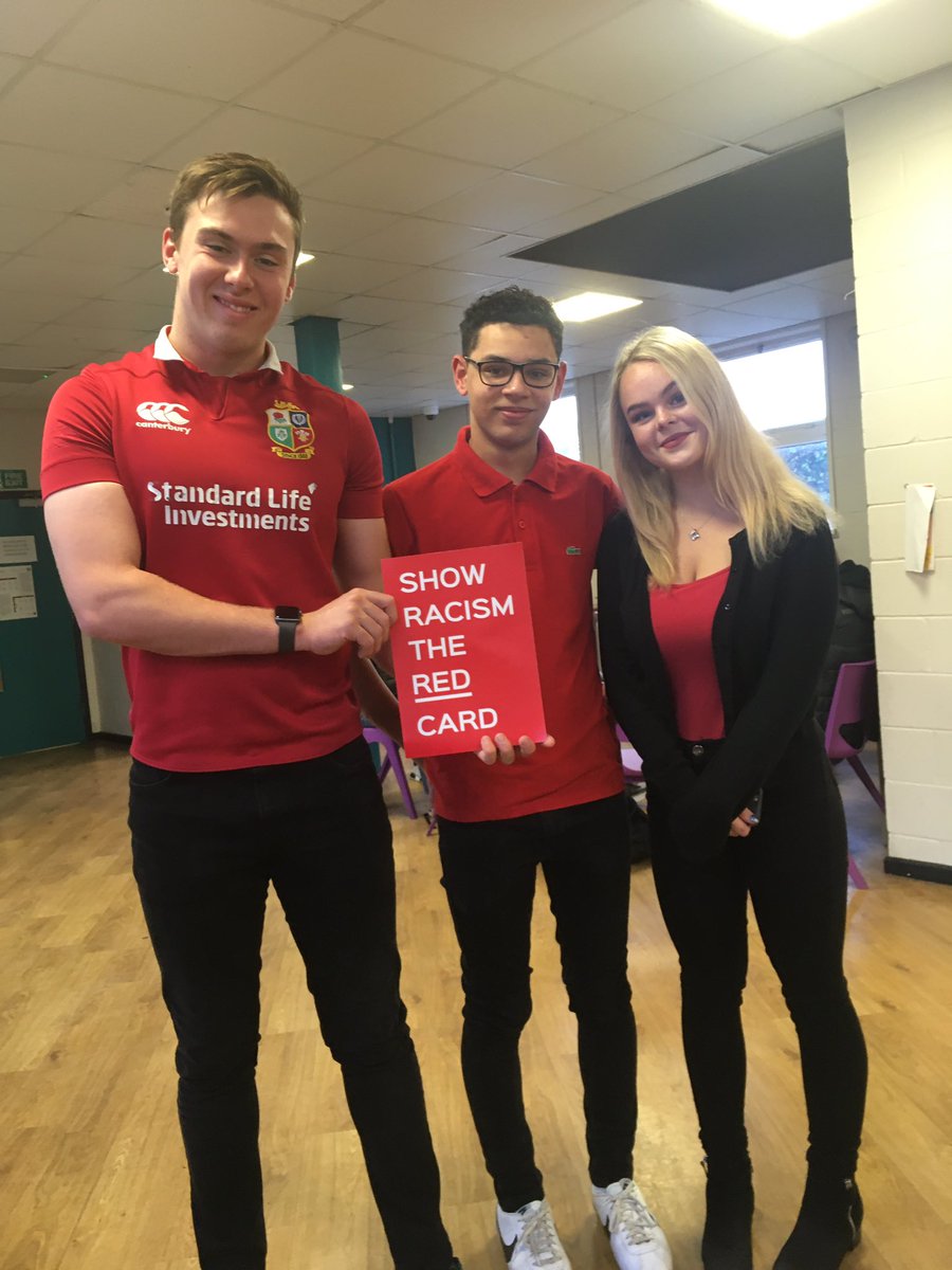 ccs_charity's tweet image. Year 12 wearing red for Show Racism the Red Card day on friday (18th October 2019)