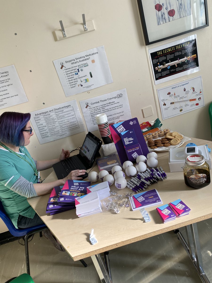 WardLyndsey's tweet photo. Come &amp; Join us at C6W today for some open discussion on Smoking Cessation ..lots of information, goodies and light refreshments available @HelpMeQuitWales @PublicHealthW @AneurinBevanUHB @GemmaCouch1 @traceypw17 https://t.co/Hu6zGFwRtm