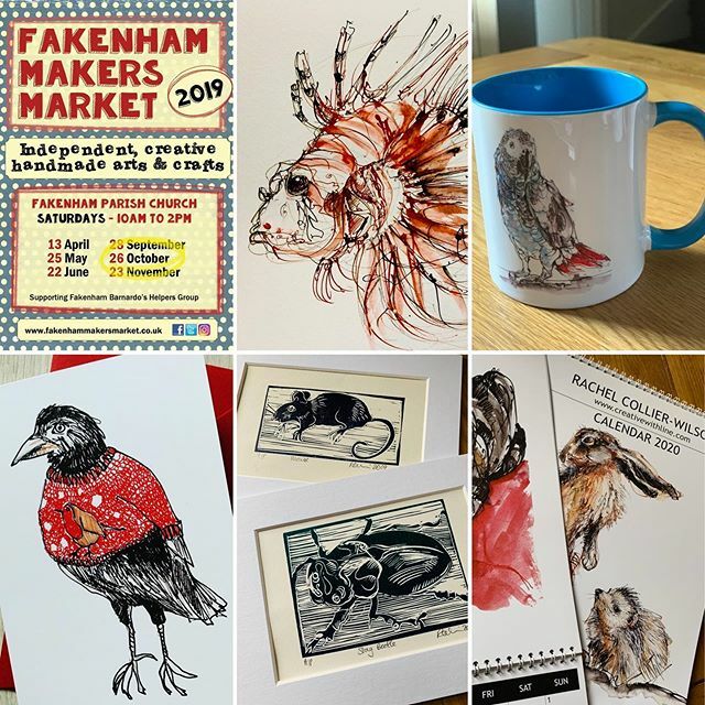 RachelcwArt's tweet photo. Really looking forward to @fakenhammakers market on Saturday. A lovely space with lovely people! A chance to get your Festive Independent Makers shopping off to a great start #creativewithline #shopindie #supportindependents #buyhandmade #shoplocal #made… https://t.co/hMkY5y7DzW https://t.co/V90I5HCff8