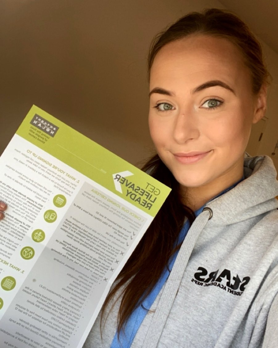 Just signed up to the Anthony Nolan charity with <a href="/WinchMarrow/">Winchester Marrow</a> ! Please go down to the Terrace Bar and check them out! It’s such an amazing cause and it’s so easy to sign up 🥰