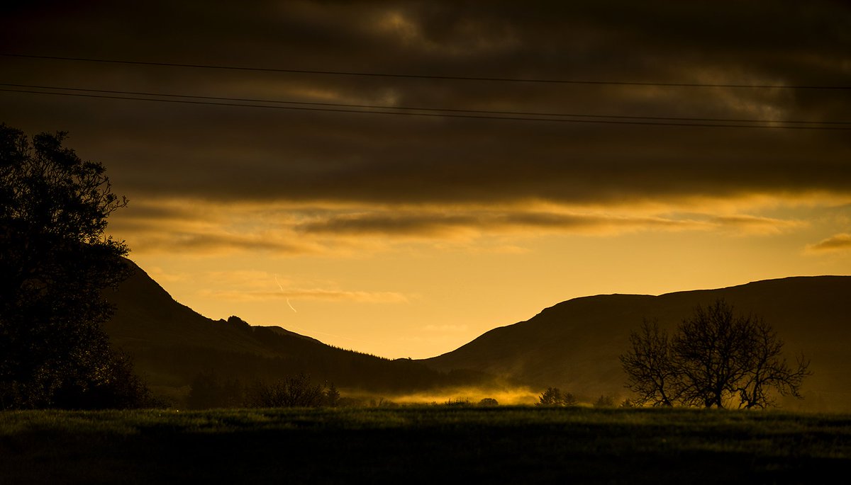 Yesterdays golden sunrise from the end of my driveway. #sligo #yawn