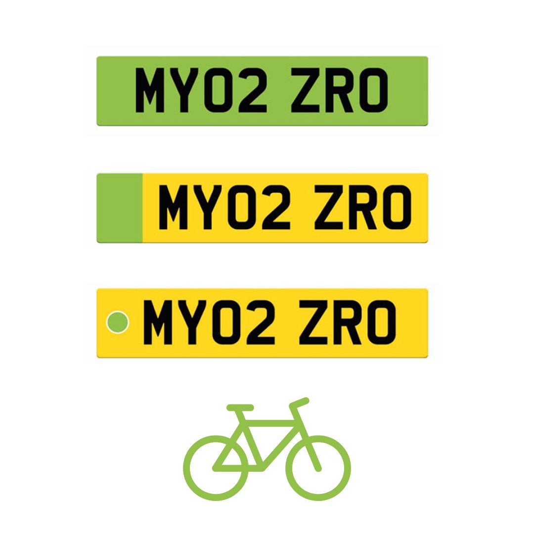 If you really want to tackle climate change and improve air quality, we’d suggest the bottom one ⬇️
 
#FutureOfTransport #GreenNumberPlates